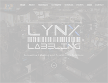 Tablet Screenshot of lynxlabeling.com